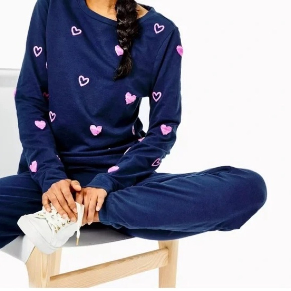 Lilly Pulitzer Rami heart sweatshirt, women’s size XS